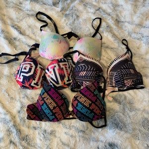 Bundle of PINK Push-Up Bras